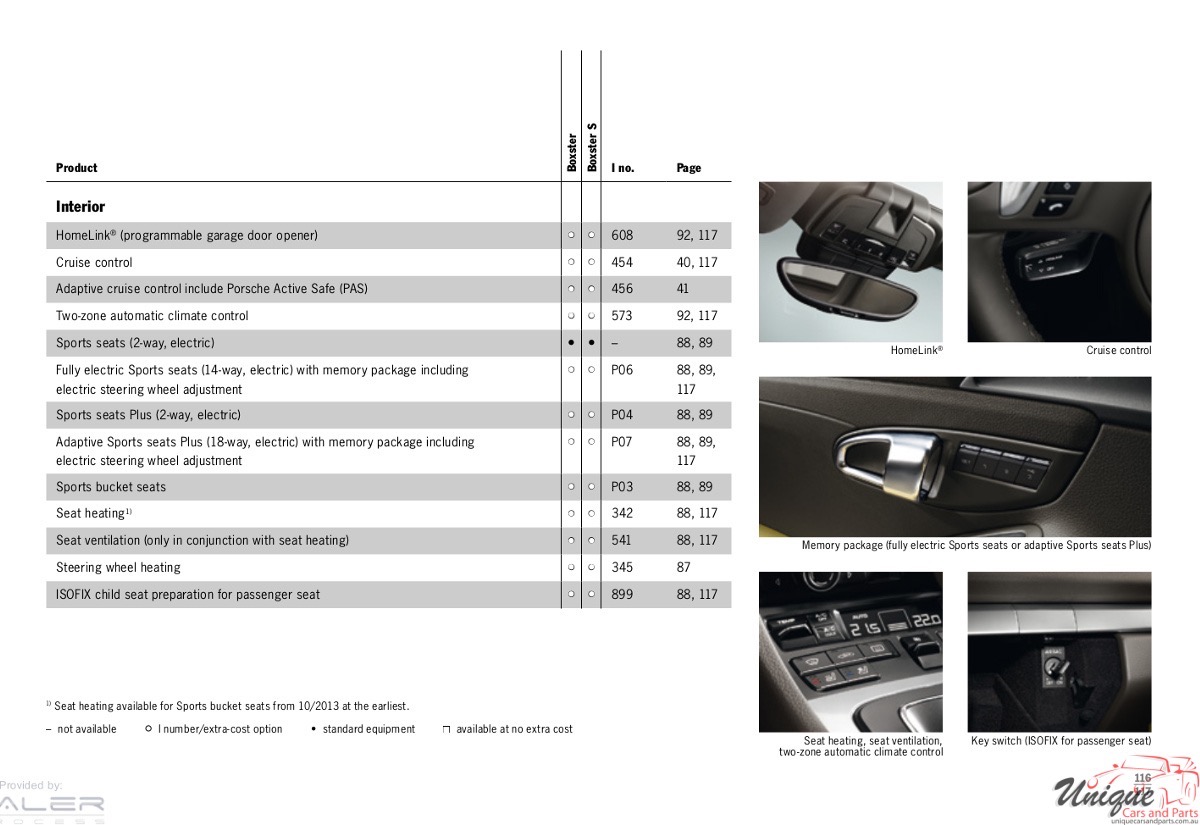 2014 Porsche Boxster Brochure Page 60